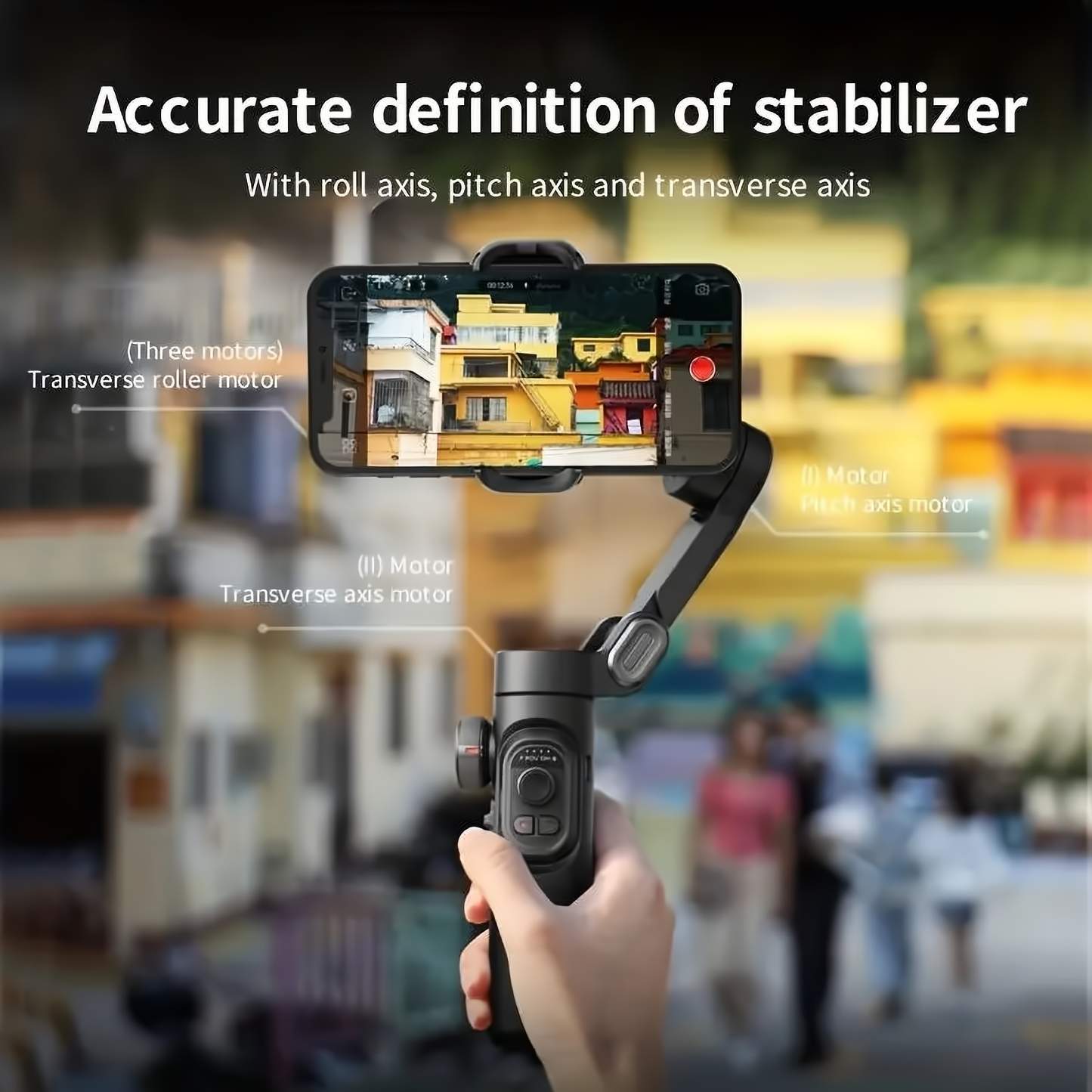 XE 3-assige handheld gimbal-stabilisator opvouwbare smartphone mobiele telefoon video-opname vlog PTZ-stabilisator voor iPhone Xiaomi Sa