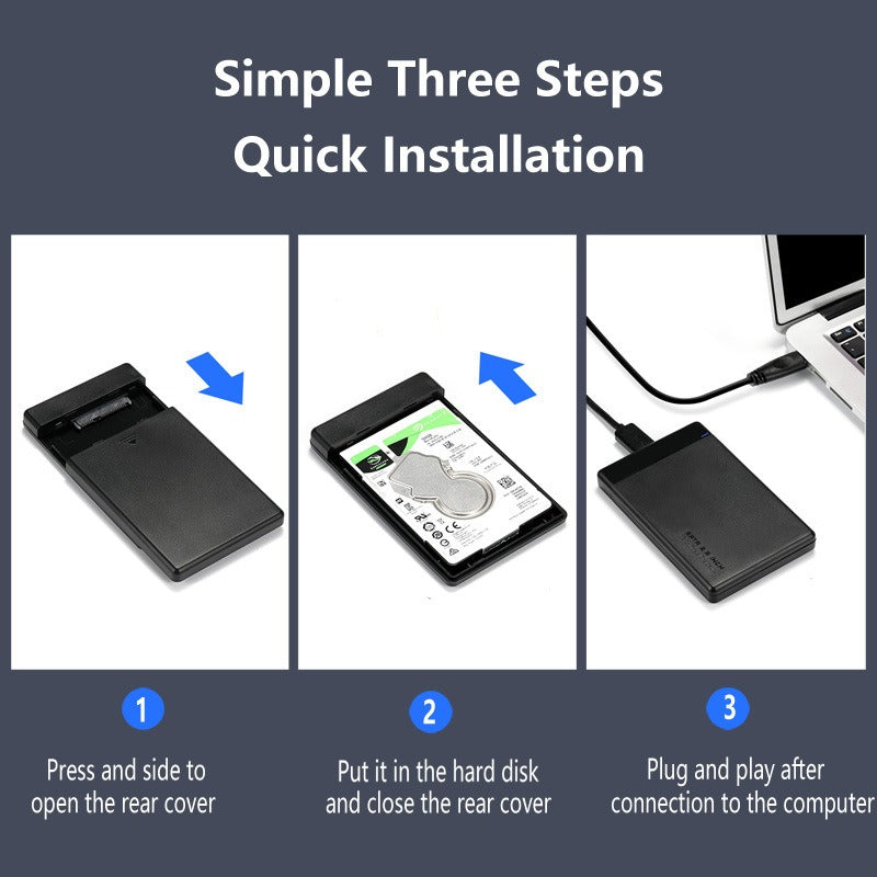 2.5-Inch USB 3.0 SATA External Hard Drive Box - Tech Accessories