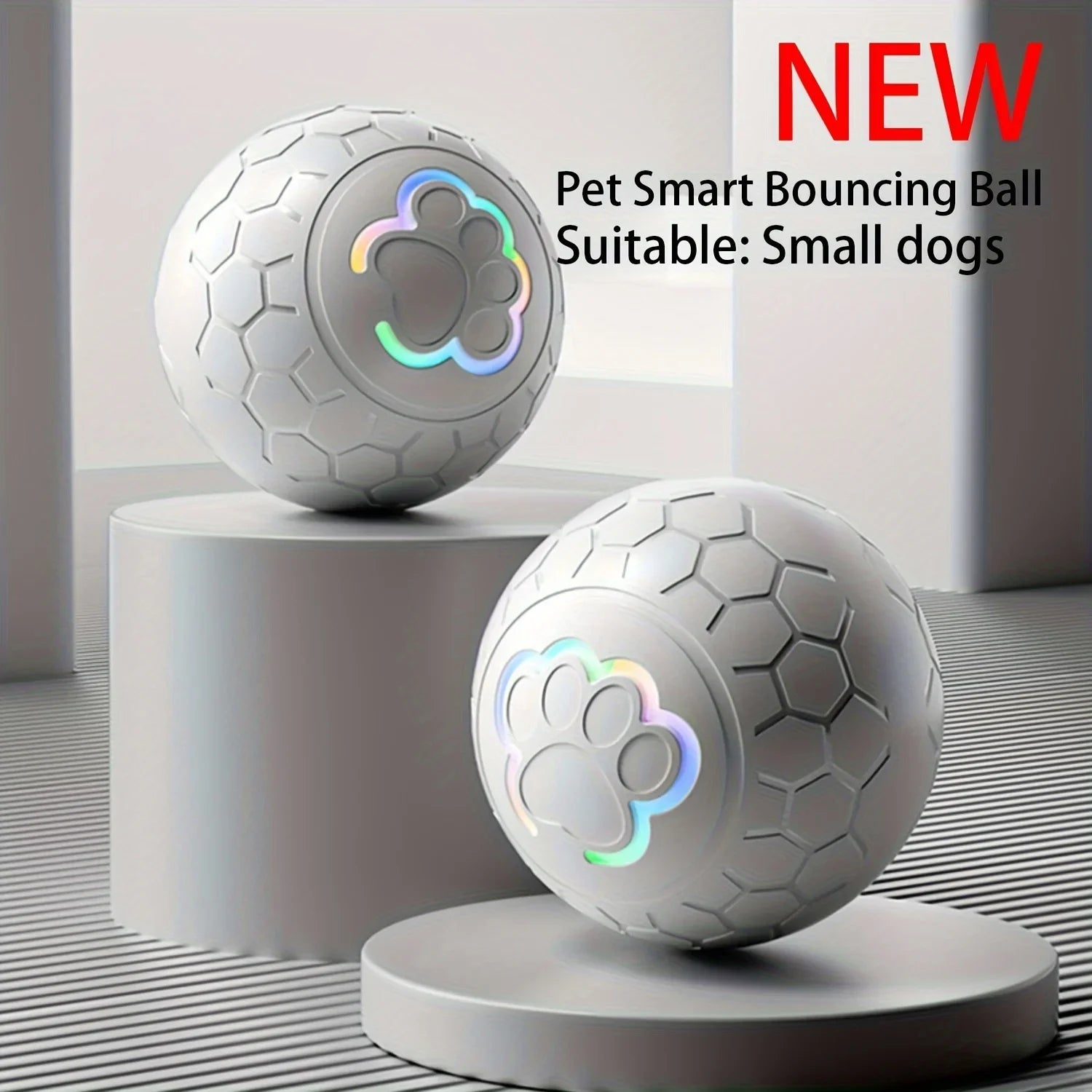 Smart Interactive Pet Toy Ball - Rechargeable, Bite Resistant.