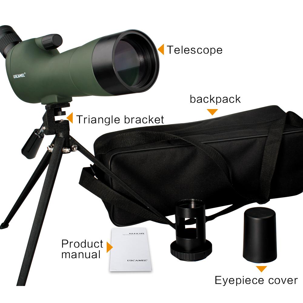 USCAMEL Bird Watching Waterproof Scope 20-60x60 Monocular Telescope.