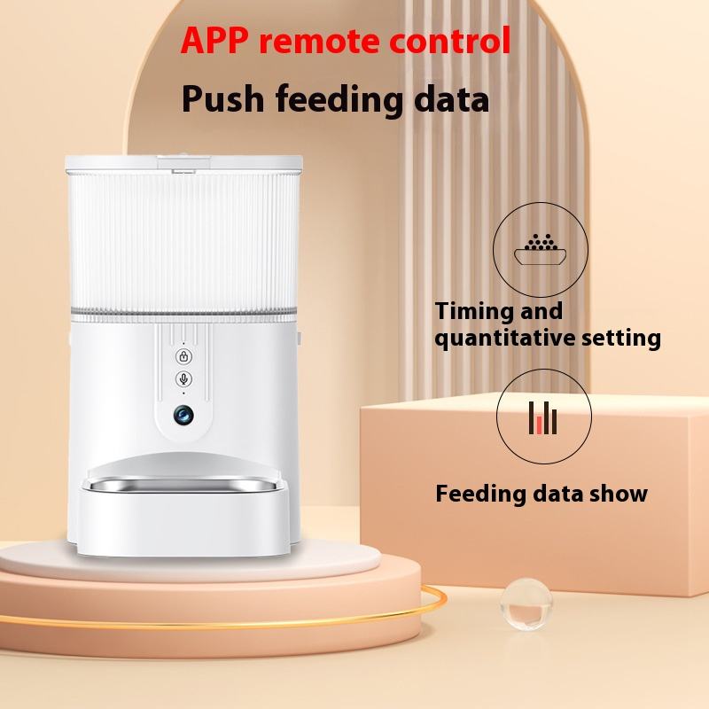 Smart Pet Feeder with Camera and App for Pets