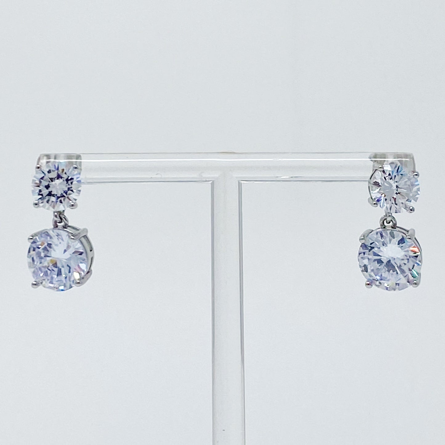 Double Diamond Dangle Earrings in Jewelry & Watches Collection