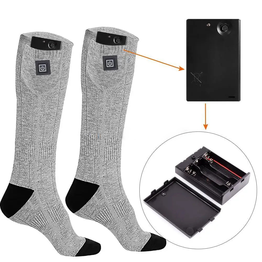 Electric Heating Socks for Men Rechargeable Battery Sports & Outdoors