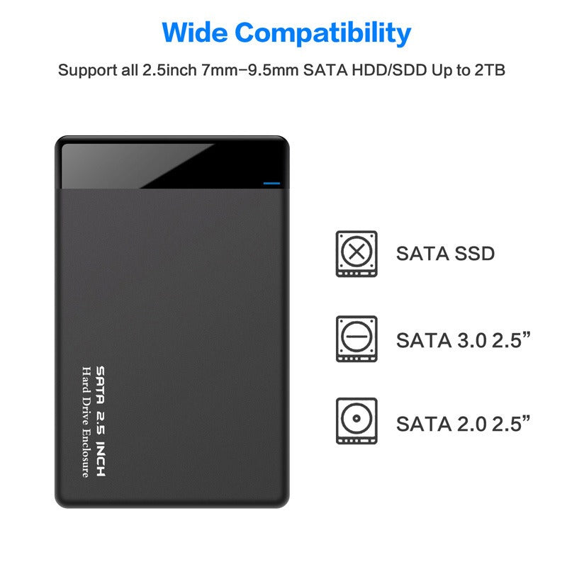 2.5-Inch USB 3.0 SATA External Hard Drive Box - Tech Accessories