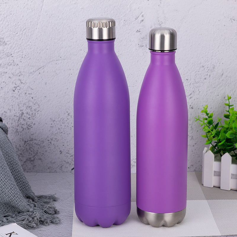 750ml Sports Thermos Bottle with Detachable Bottom - Stainless Steel