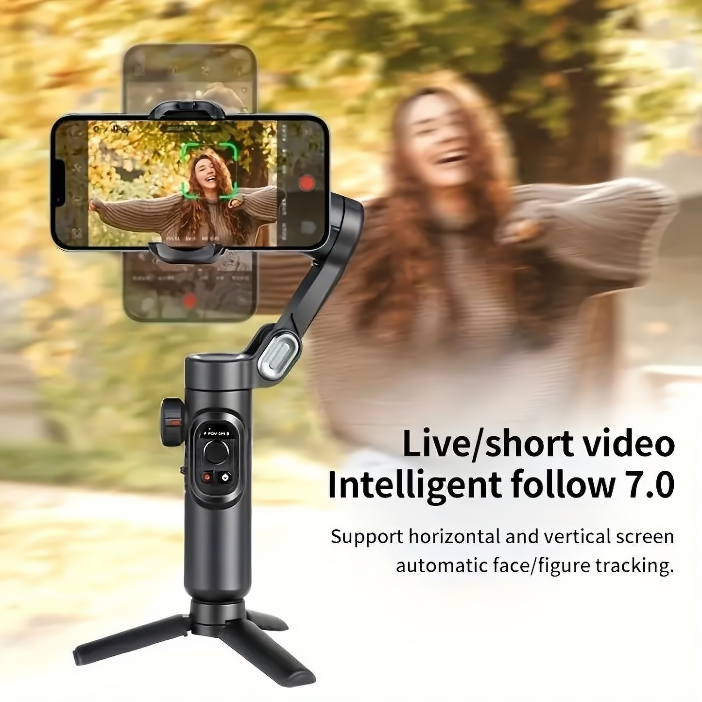 XE 3-assige handheld gimbal-stabilisator opvouwbare smartphone mobiele telefoon video-opname vlog PTZ-stabilisator voor iPhone Xiaomi Sa