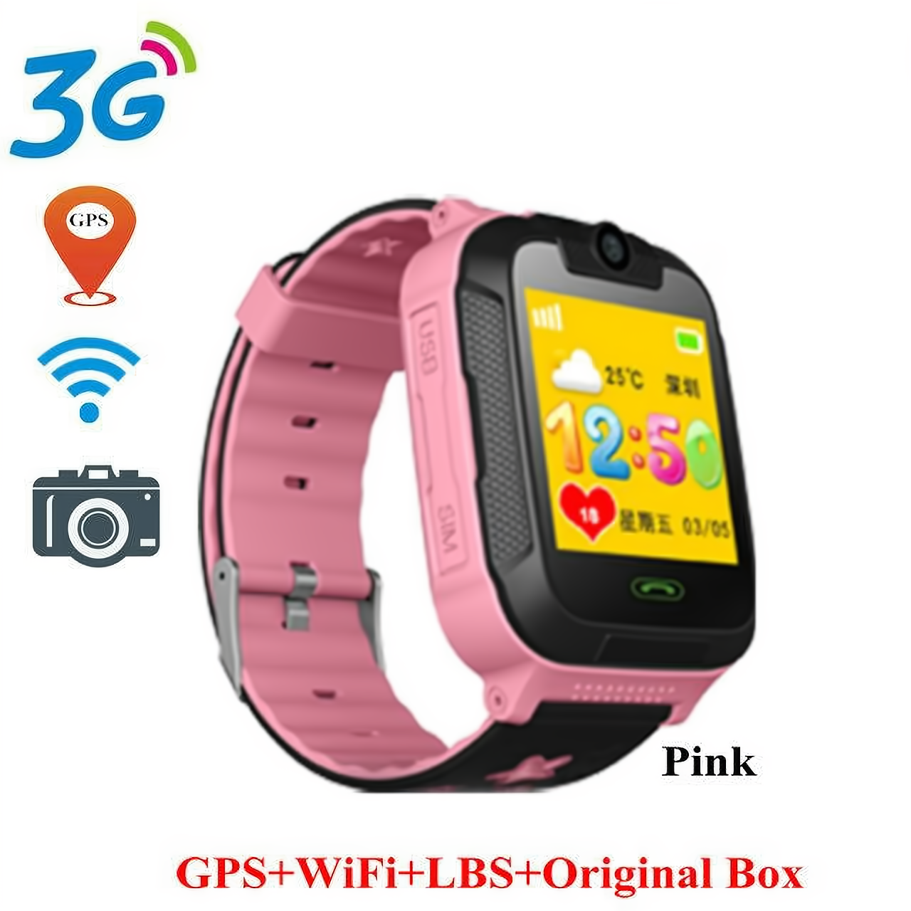 3G GPS Tracker Smartwatch voor kinderen - Veiligheid en plezier gecombineerd!