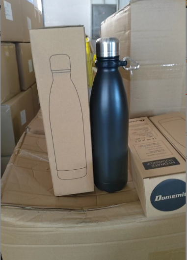 750ml Sports Thermos Bottle with Detachable Bottom - Stainless Steel