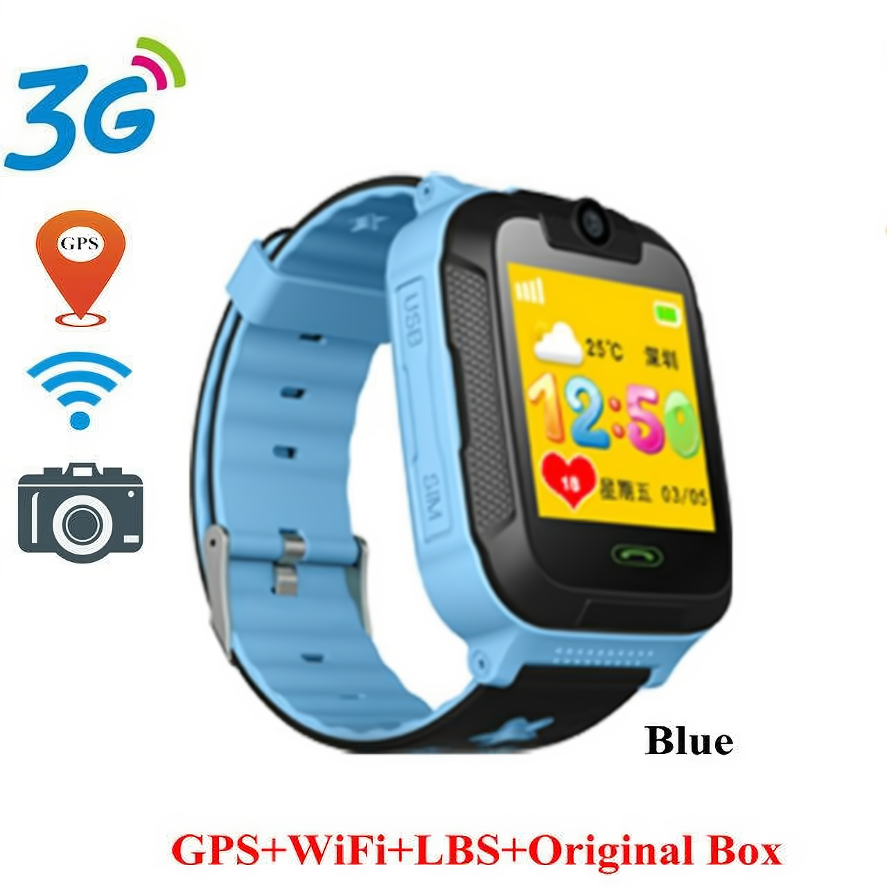 3G GPS Tracker Smartwatch voor kinderen - Veiligheid en plezier gecombineerd!