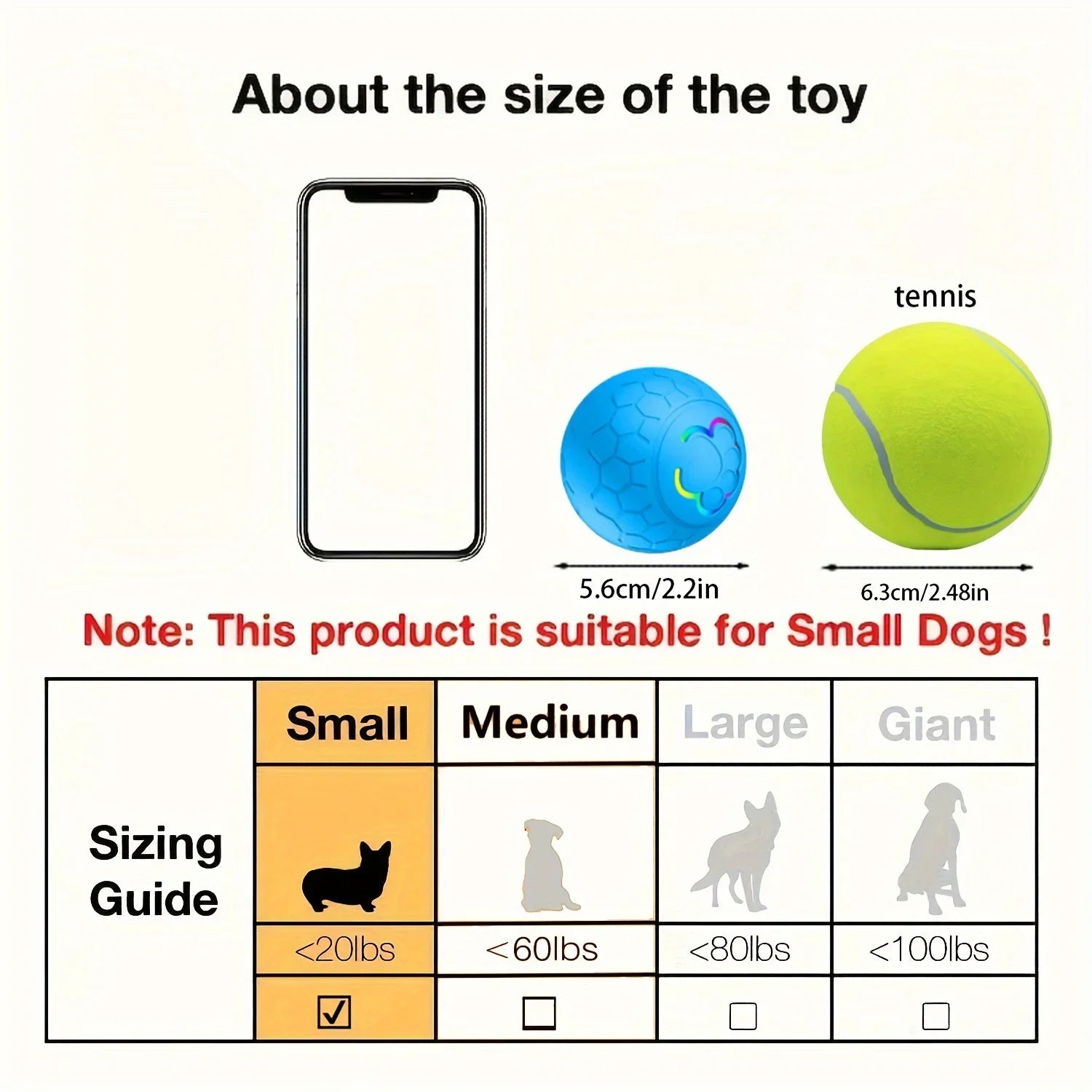 Smart Interactive Pet Toy Ball - Rechargeable, Bite Resistant.