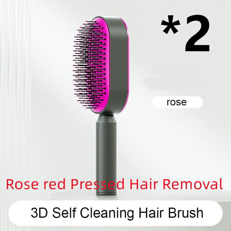 Self Cleaning Hair Brush: Anti-Static Hairbrush for Women