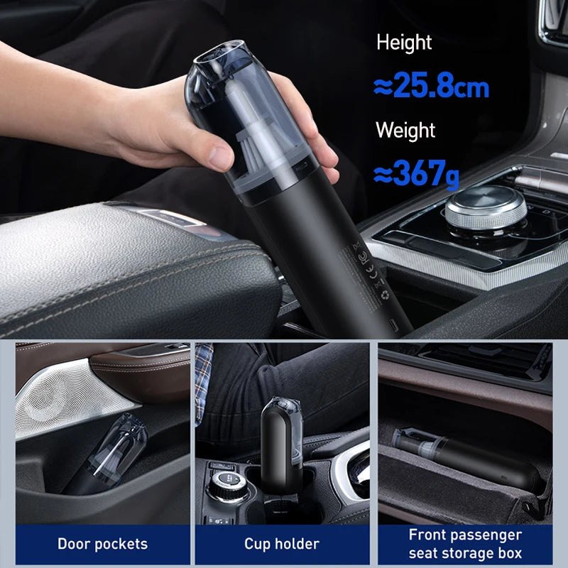 Baseus A1 Car Vacuum Cleaner 4000Pa | Portable Handheld Auto Vacuum