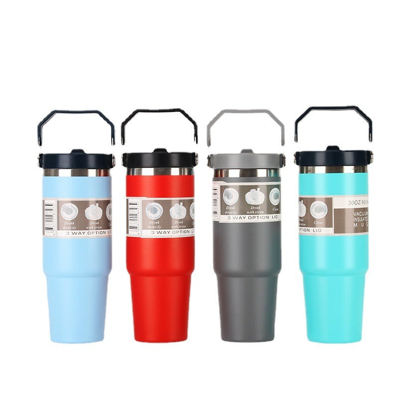 Portable Stainless Steel Travel Cup - Sports & Outdoors -"On-the-Go