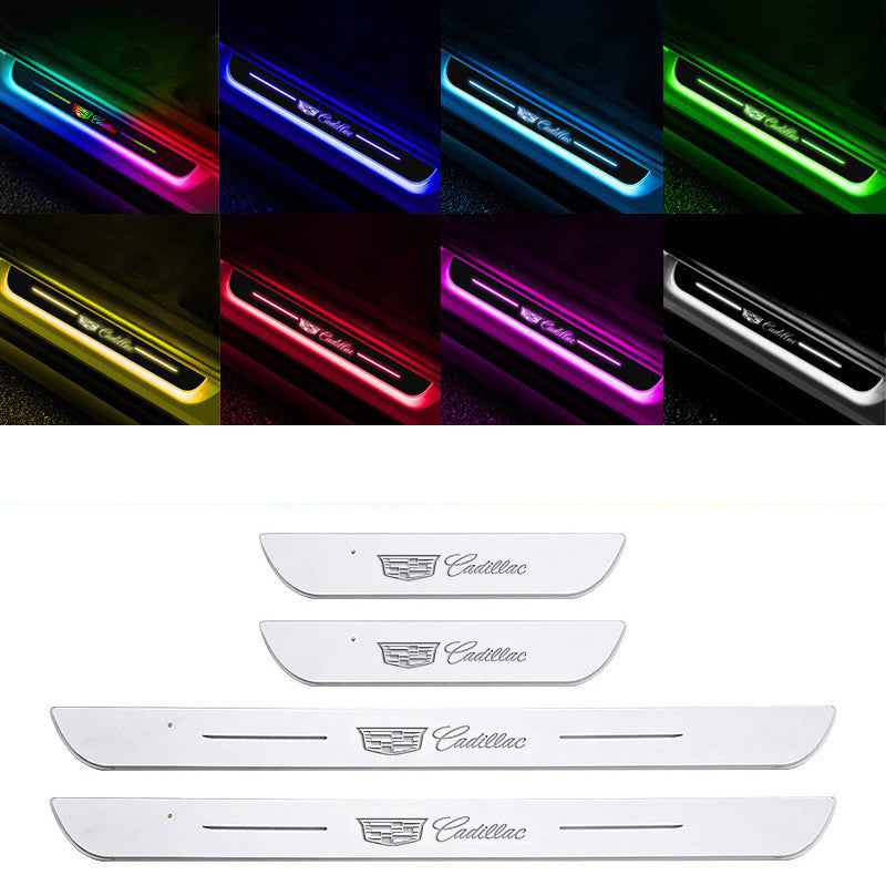 Acrylic Car Led Welcome Pedal Light Set for Car Accessories