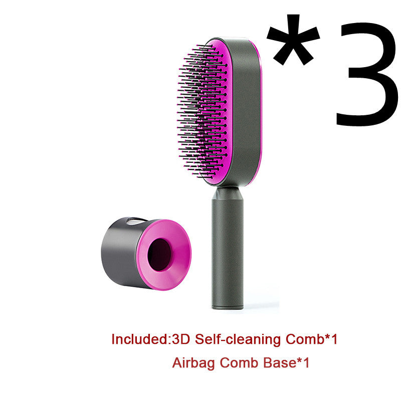 Self Cleaning Hair Brush: Anti-Static Hairbrush for Women