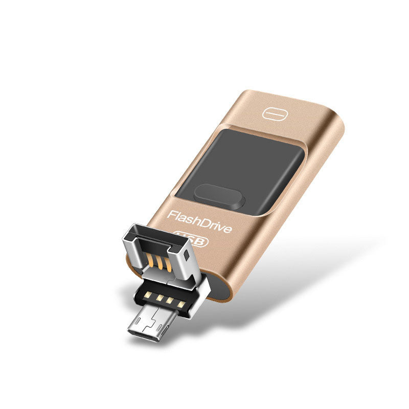 Three-in-One Metal Mobile USB Flash Drive | Tech Accessories