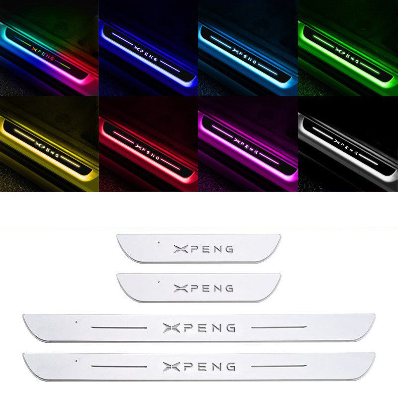 Acrylic Car Led Welcome Pedal Light Set for Car Accessories