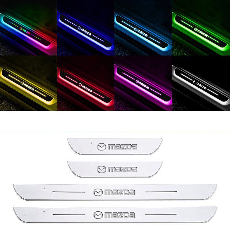 Acrylic Car Led Welcome Pedal Light Set for Car Accessories