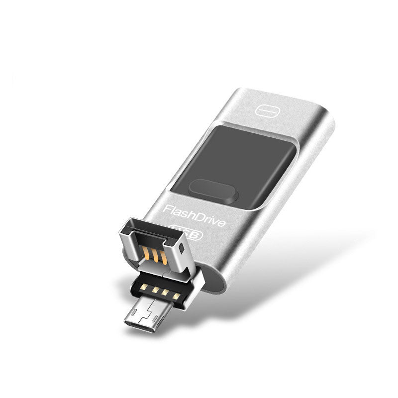 Three-in-One Metal Mobile USB Flash Drive | Tech Accessories