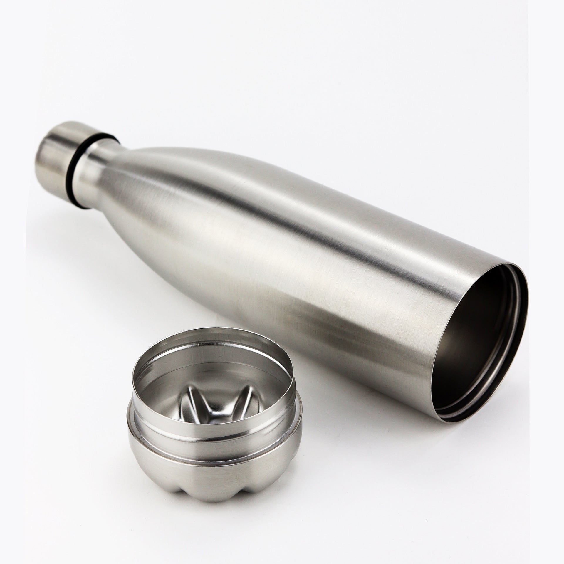 750ml Sports Thermos Bottle with Detachable Bottom - Stainless Steel