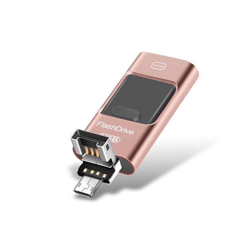 Three-in-One Metal Mobile USB Flash Drive | Tech Accessories