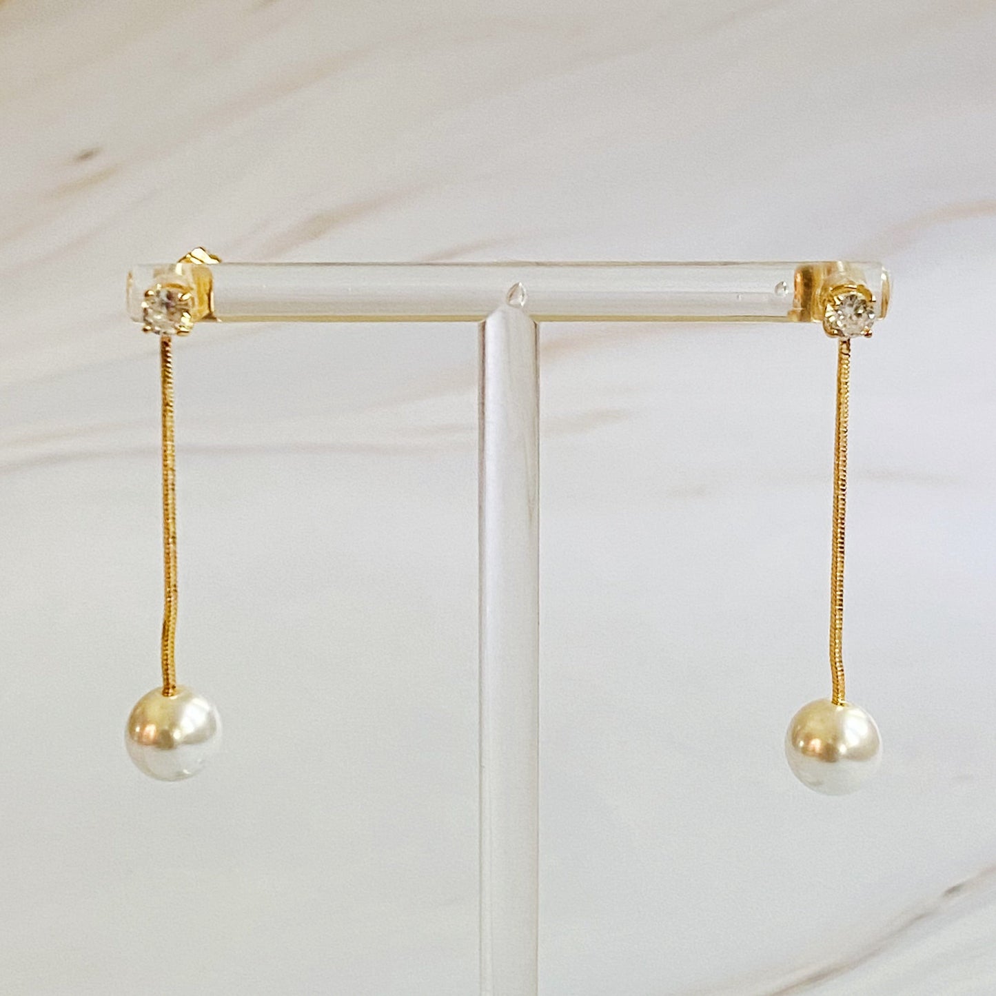 Classic Dangling Pearl Earring - Jewelry & Watches