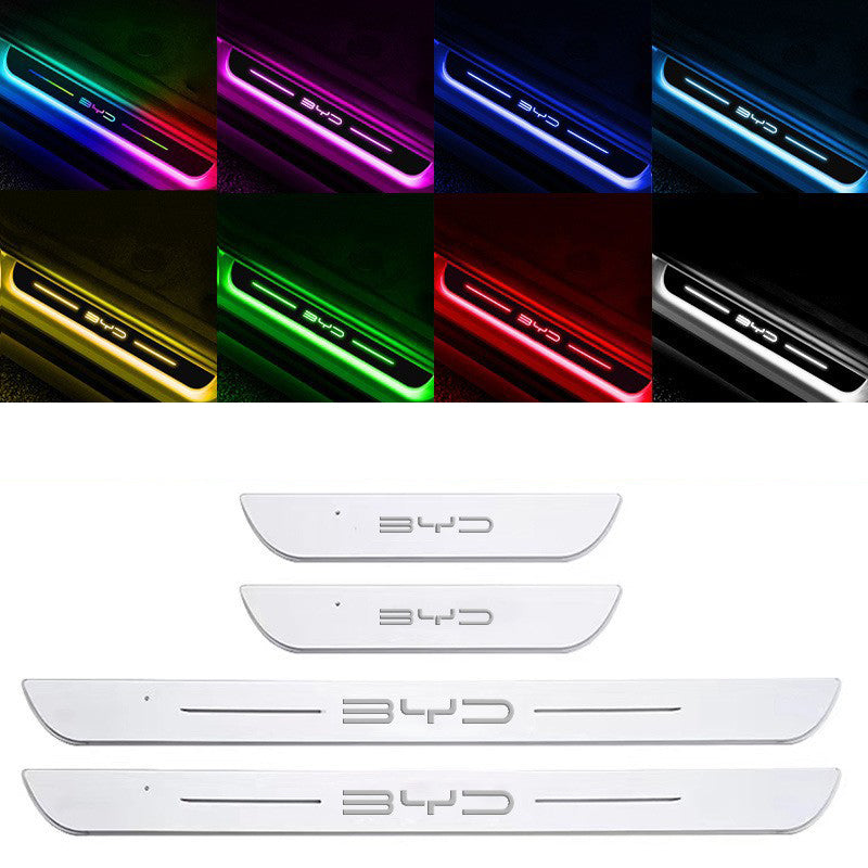 Acrylic Car Led Welcome Pedal Light Set for Car Accessories