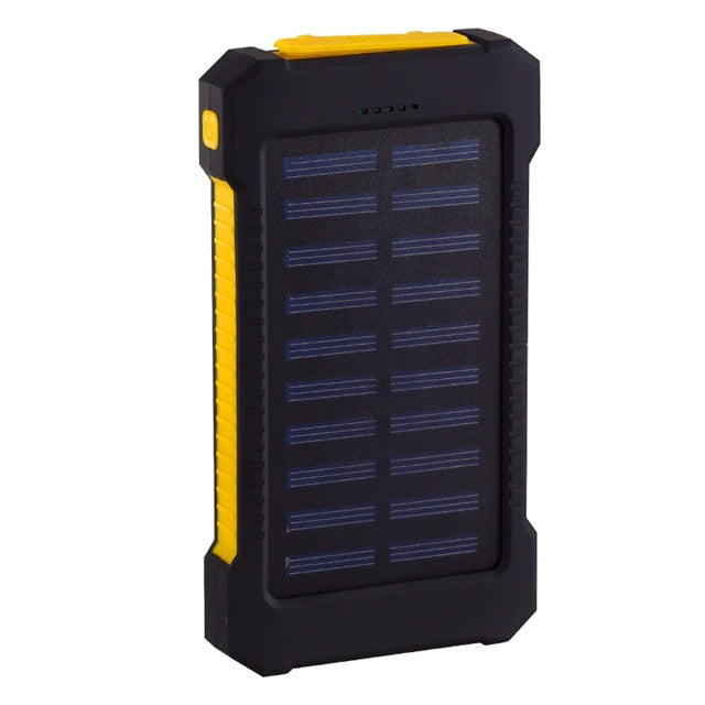 20000mAh Solar Power Bank Tech Accessories USB Ports LED Light