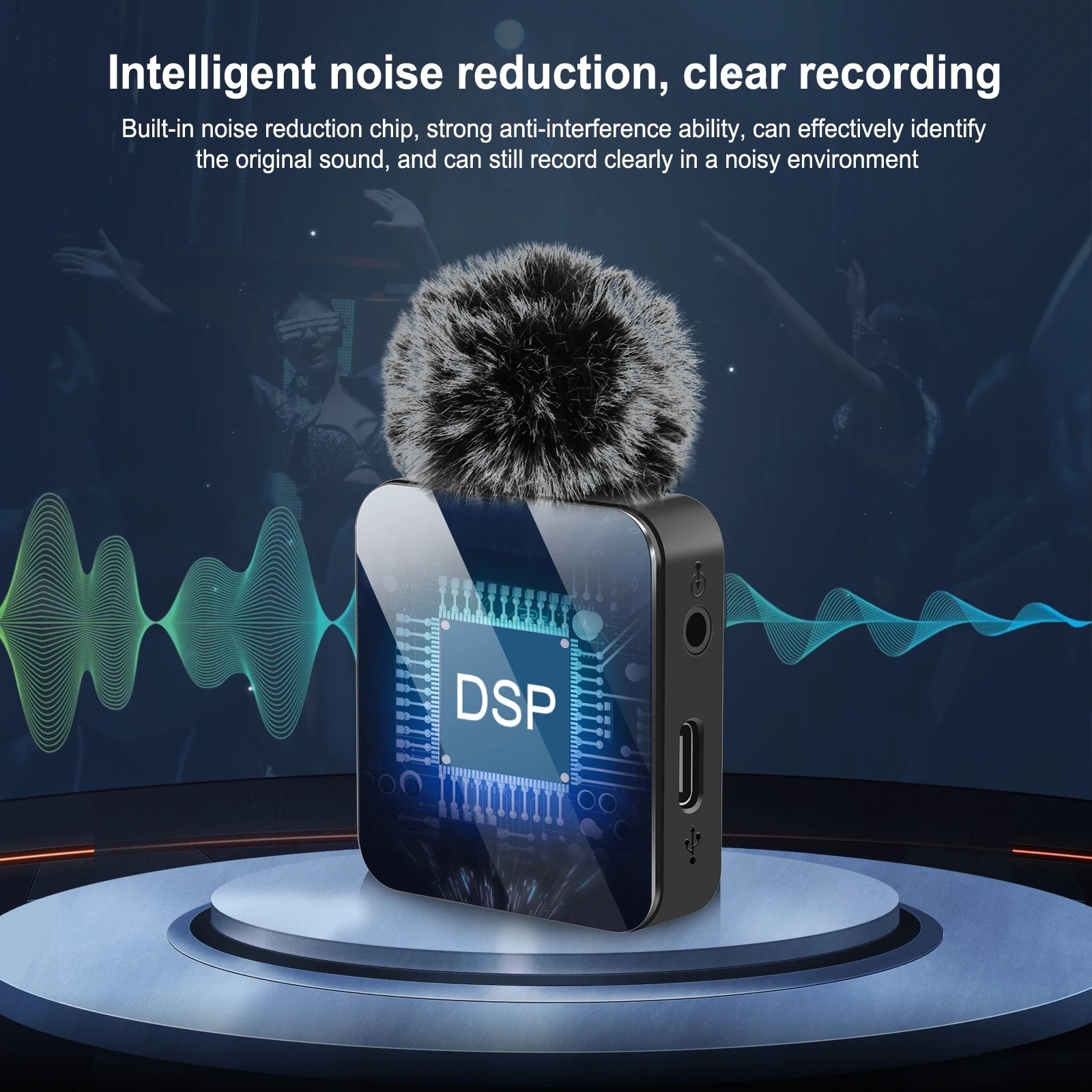 1-to-2 Wireless Lav Mic for Mobile Phone Recording - Tech Accessories