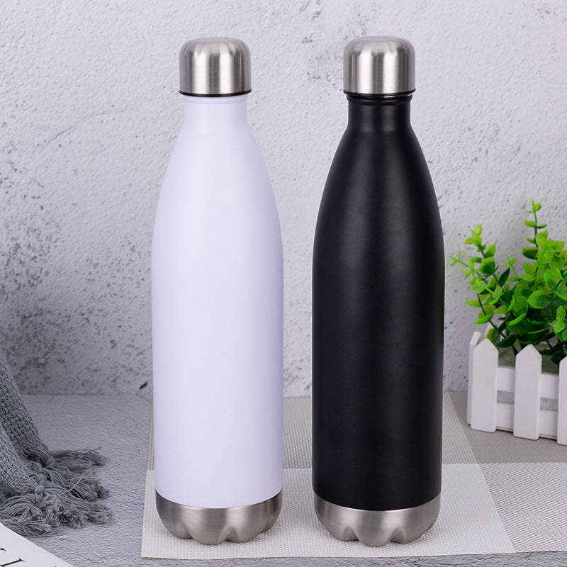 750ml Sports Thermos Bottle with Detachable Bottom - Stainless Steel