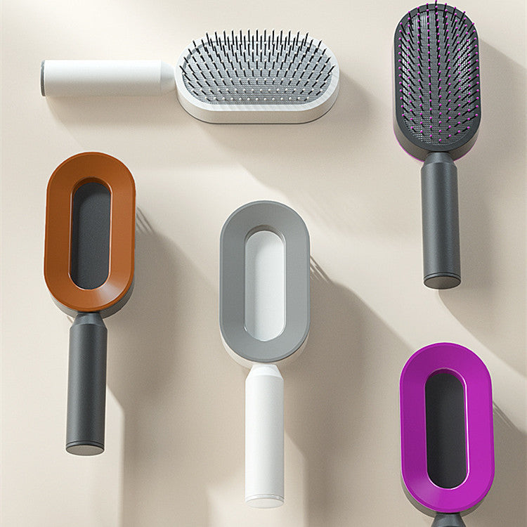 Self Cleaning Hair Brush: Anti-Static Hairbrush for Women