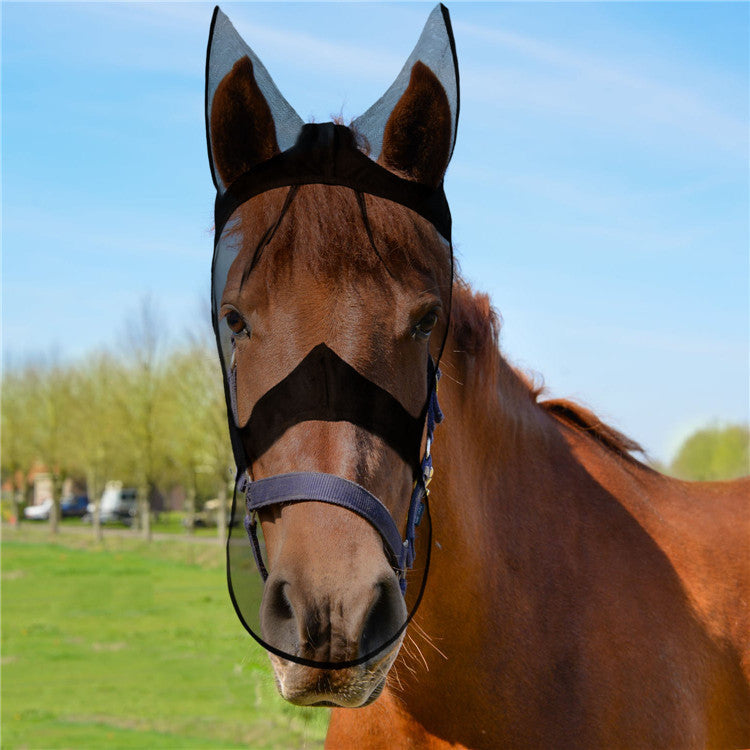 Horse Head Donkey Mosquito And Fly Mask Equestrian Mask Horse Headgear