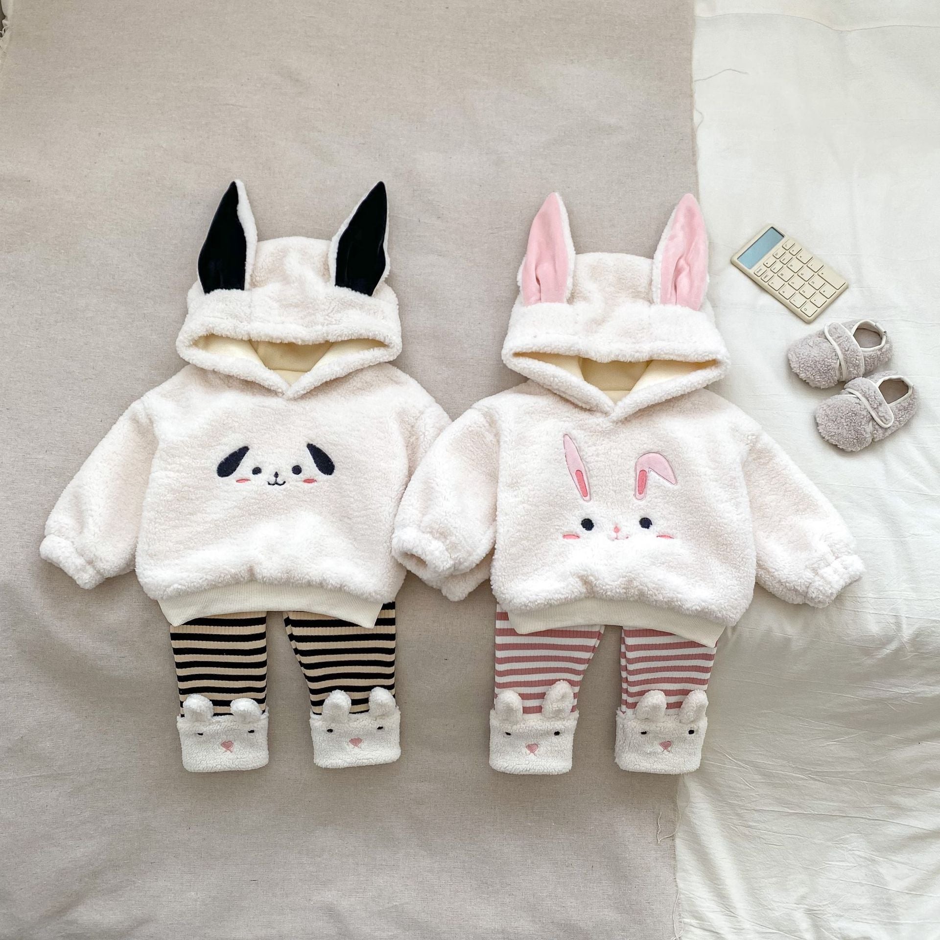 Winter Baby Unisex Long Sleeves Simple Rabbit Design | Kids & Babies